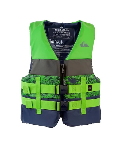 Quiksilver Uscg Approved Adult Life Jacket, Lightweight Epe Foam and Quick-Release Buckles for Fishing Boating Kayaking