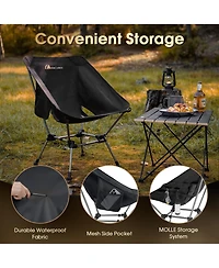 Piscifun Portable Camping Chair Plus, Larger & Roomier, Compact and Lightweight Still, Folding for Backpacking Hiking, 330Lbs Capacity