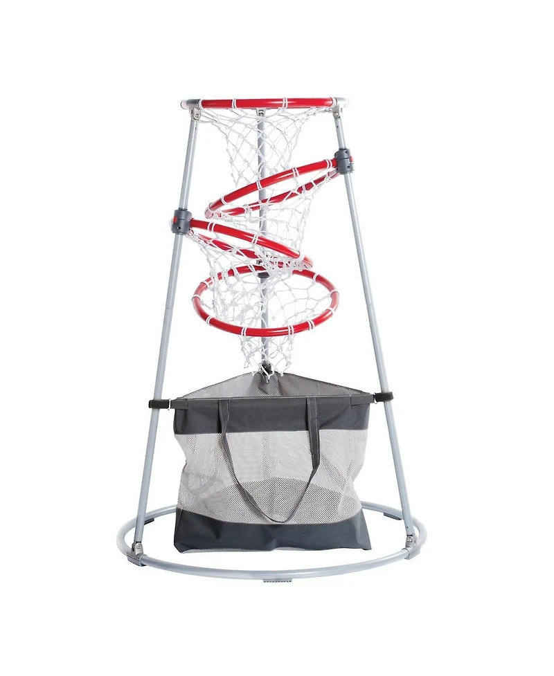 Kaplan Early Learning Company 4-Hoop Basketball Play Set with Storage Bag