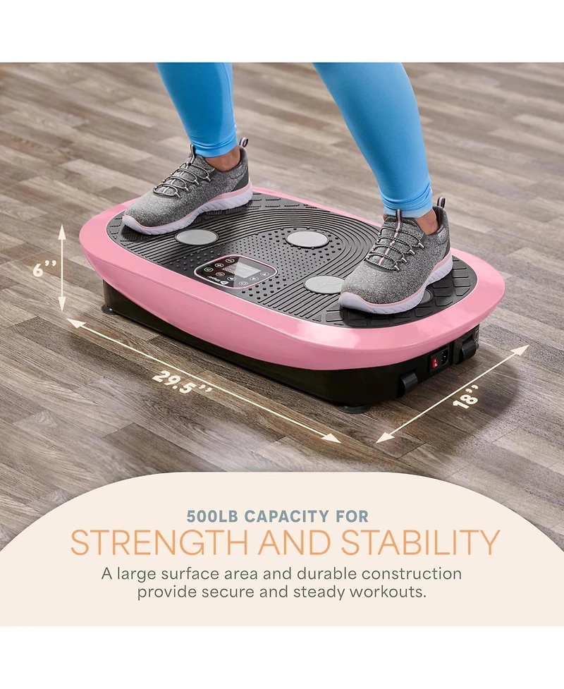 Lifepro Rumblex Plus 4D Vibration Plate Exercise Machine, Triple Motor Full Body Vibrating Plate for Weight Loss & Lymphatic Drainage