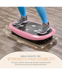 Lifepro Rumblex Plus 4D Vibration Plate Exercise Machine, Triple Motor Full Body Vibrating Plate for Weight Loss & Lymphatic Drainage