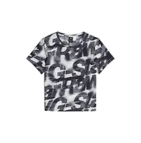G-Star Women's Sprayed Letters Top