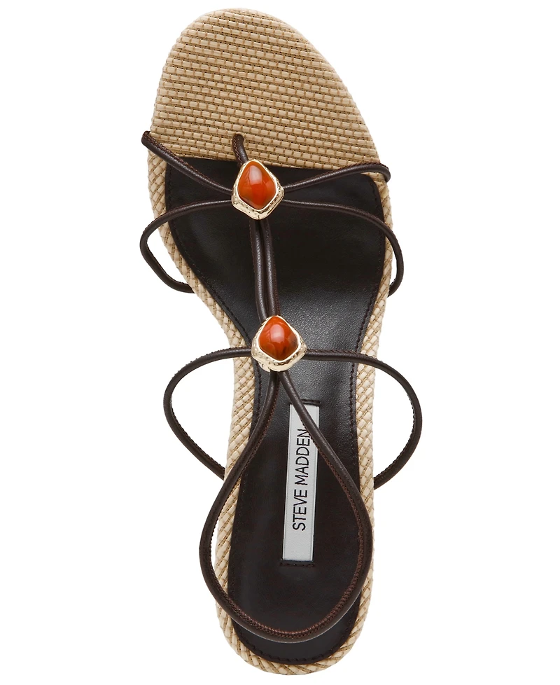 Steve Madden Women's Ramos Strappy Embellished Stiletto Heel Dress Sandals