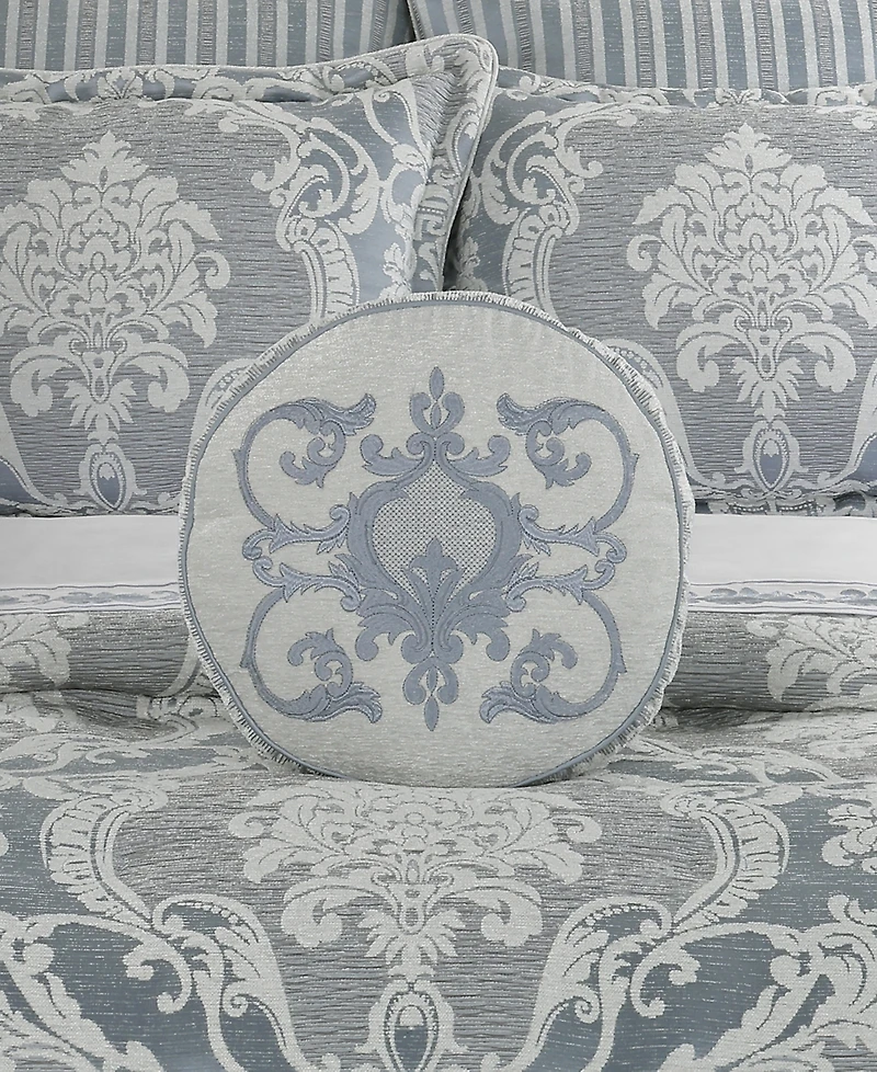 J Queen New York Queensbury Round Decorative Pillow, 15" x 15"