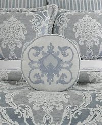 J Queen New York Queensbury Round Decorative Pillow, 15" x 15"