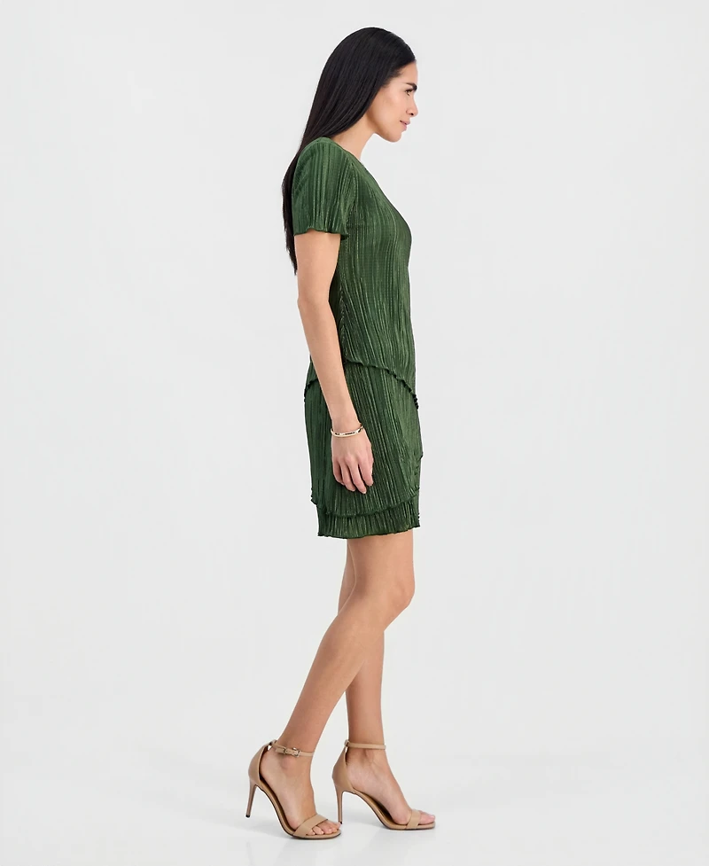 Connected Petite Jacquard Sheath Dress