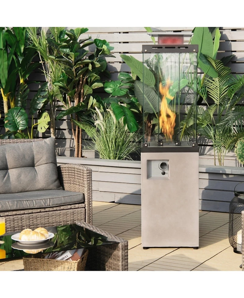 Gouun 41,000 Btu Outdoor Propane Heater with Stainless Steel Burner and Protective Cover