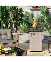 Gouun 41,000 Btu Outdoor Propane Heater with Stainless Steel Burner and Protective Cover
