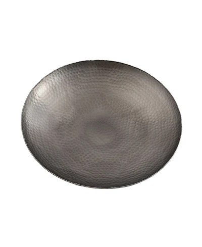 Godinger Temari Hammered Gunmetal 11.12" Round Platter