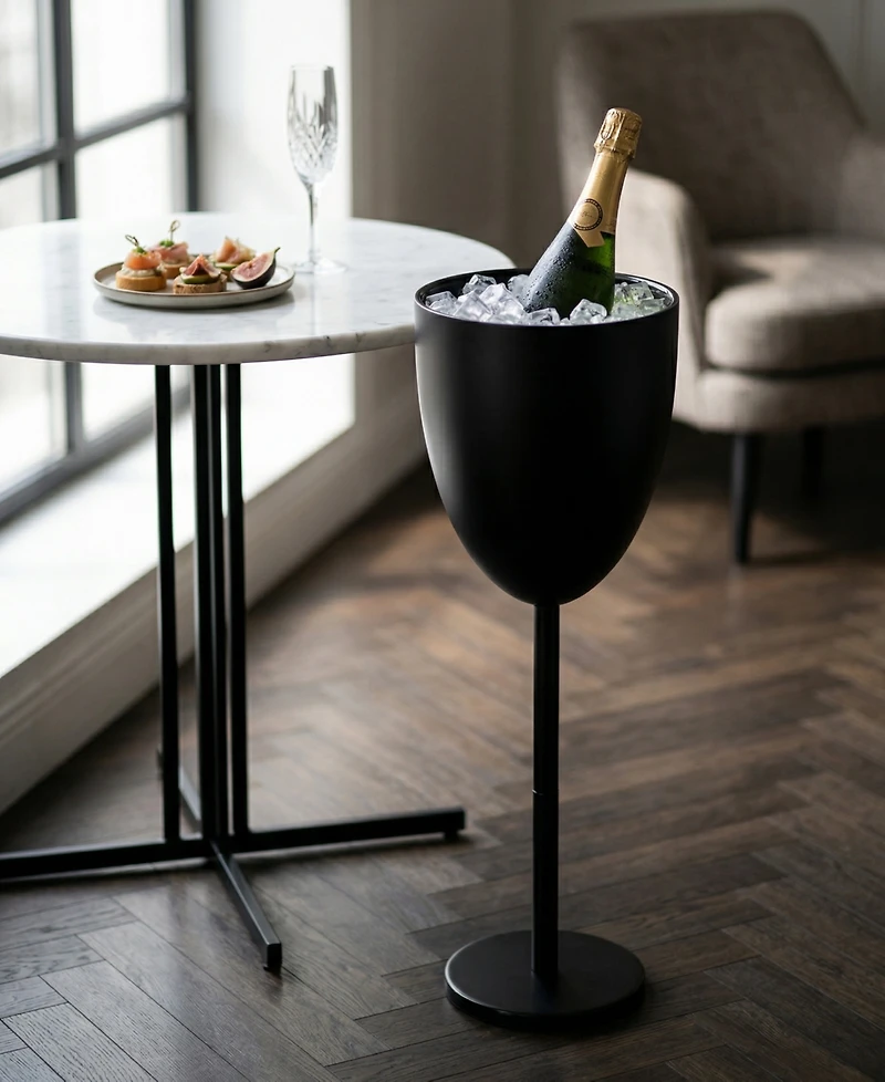 Godinger Monaco Noir Double Walled 28.5" Standing Ice Bucket