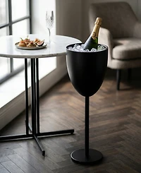 Godinger Monaco Noir Double Walled 28.5" Standing Ice Bucket