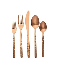 Godinger Rustic Mirrored Stainless Steel 20-Pc. Flatware Set, Service For 4