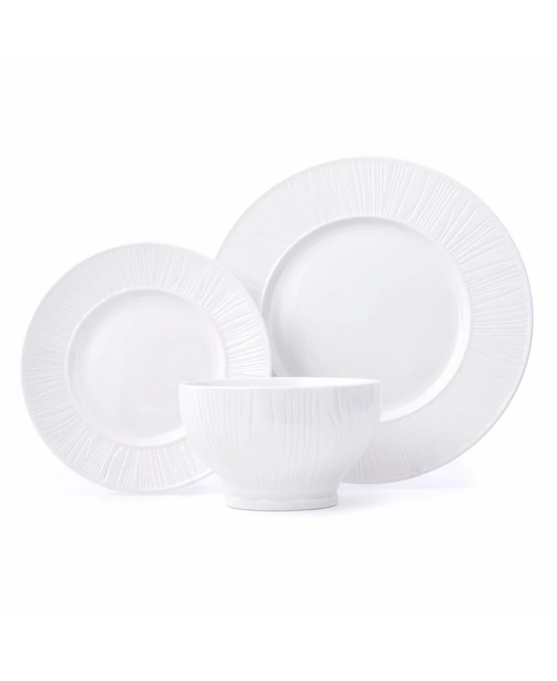 Godinger Starburst Porcelain 12-Pc. Dinnerware Set, Service For 4