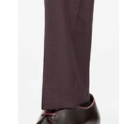 The Men's Store Modern-Fit Bordeaux 100% Wool Suit Separate Pants, Macy's Exclusive