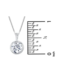 Macy's Certified Lab Grown Diamond Pendant Necklace (2 ct. t.w.) in 14k White Gold (Also Available in 14k Yellow Gold)