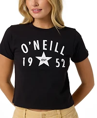 O'Neill Women's Cotton Starry Fitted Short-Sleeve T-Shirt