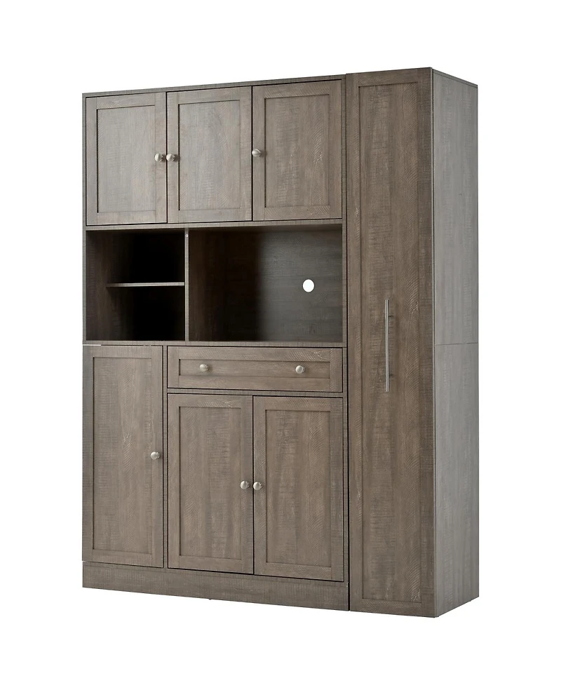 Streamdale Furniture Freestanding Buffet Hutch Storage Cabinet