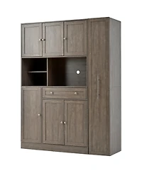Streamdale Furniture Freestanding Buffet Hutch Storage Cabinet