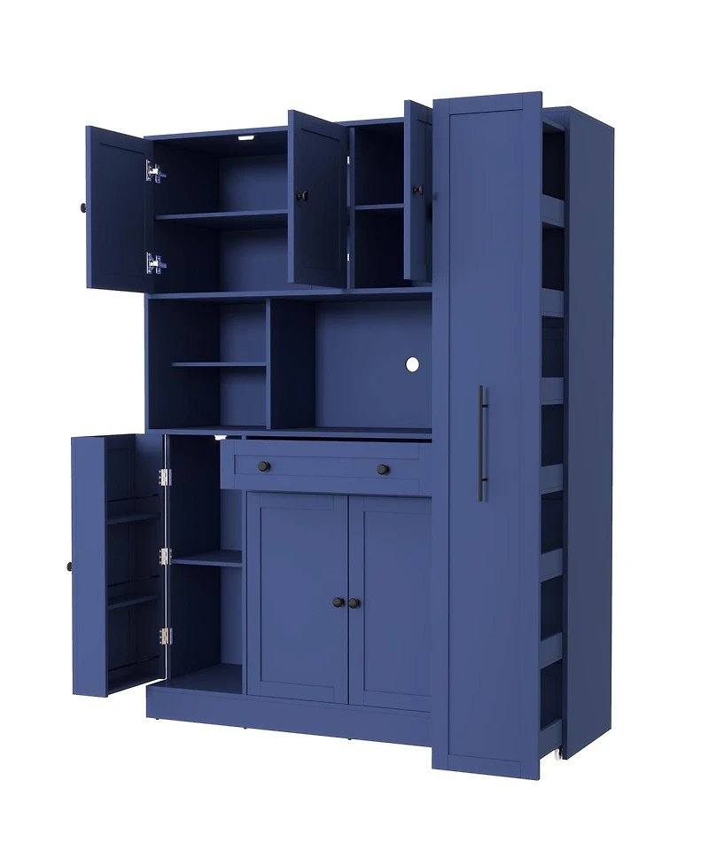 Streamdale Furniture Freestanding Buffet Hutch Kitchen Pantry Storage Cabinet