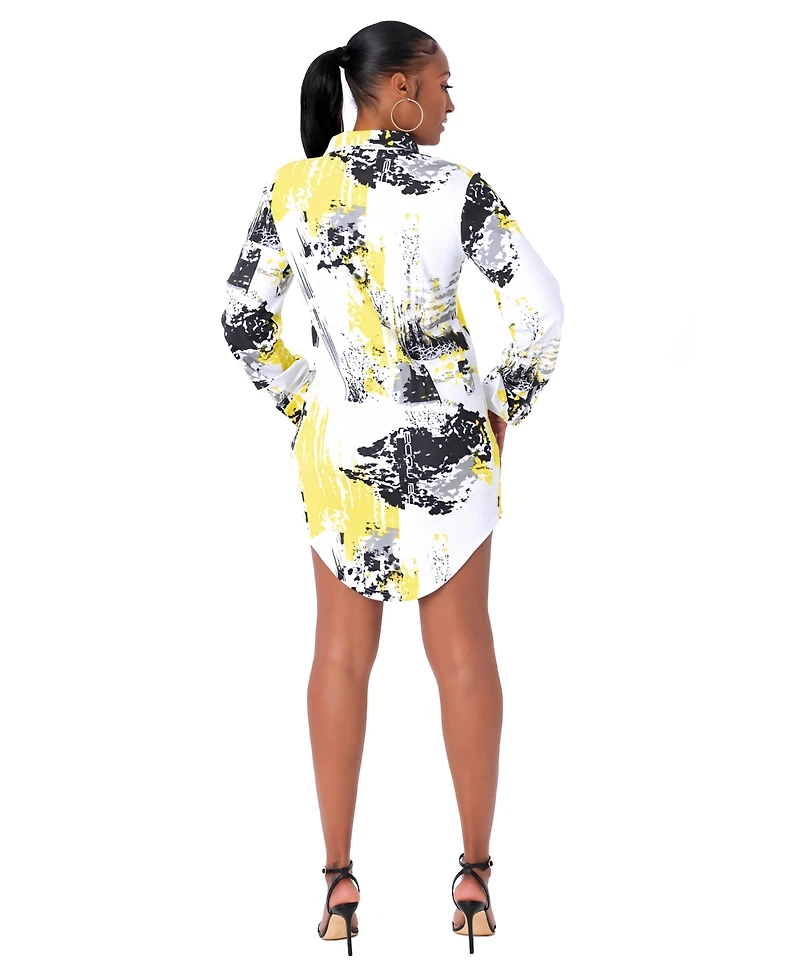 Dai Moda Women's Unity Shirt Dress