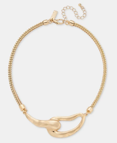 I.n.c. International Concepts Textured Link Collar Necklace, 16" + 3" extender, Macy's Exclusive