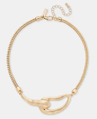 I.n.c. International Concepts Textured Link Collar Necklace, 16" + 3" extender, Macy's Exclusive