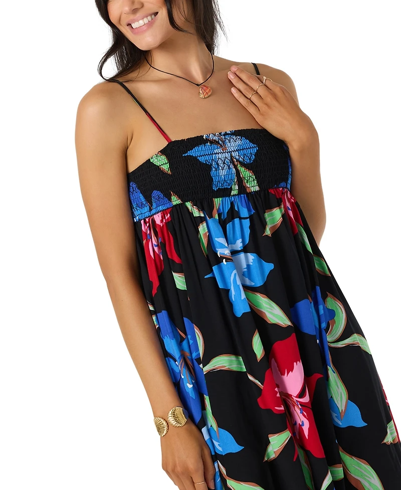 O'Neill Women's Nickie Square Neck Floral Dress
