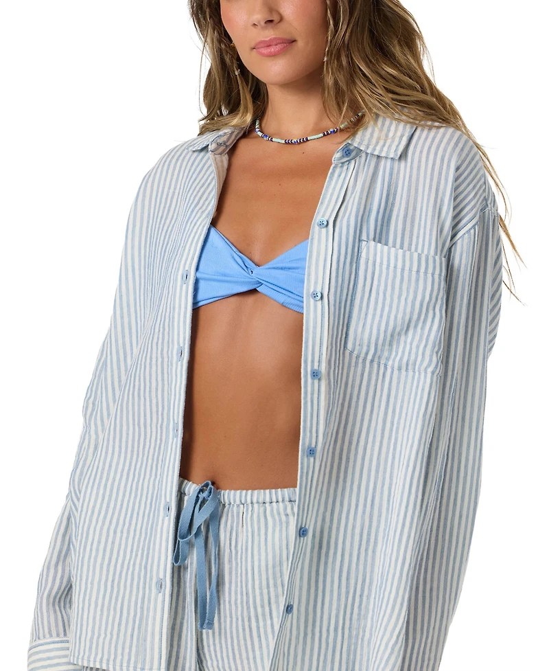 O'Neill Women's Cotton Leni Striped Shirt