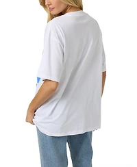 O'Neill Women's Tropic Meltdown Oversized Crewneck Cotton T-Shirt