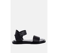 Rag & Co Women's Tayana Chunky Buckle Strap Flats