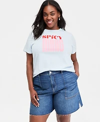 On 34th Trendy Plus Spicy Graphic T-Shirt, Macy's Exclusive
