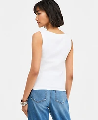 On 34th Women's Embroidered Chili Pepper Ribbed Tank, Macy's Exclusive