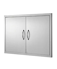 Sugift 36W 24H Double Bbq Access Door for Bbq Island Grilling