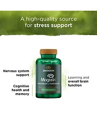 Swanson Magnesium L-Threonate Mineral Supplement for Nervous System Support - May Support Cognitive Health, Learning and Memory