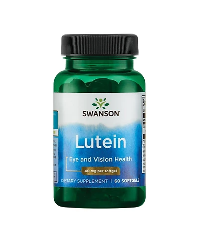 Swanson Lutein Eye Vision Retina Macula Health Supplement 40 mg 60 Softgels Sgels
