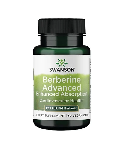 Swanson Berberine Advanced Enhanced Absorption Featuring Berbevis 550 mg 30 Veg Caps