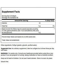 Swanson Black Currant Seed Oil Herbal Supplement for Immune and Heart Health Support - Supports Joint Health