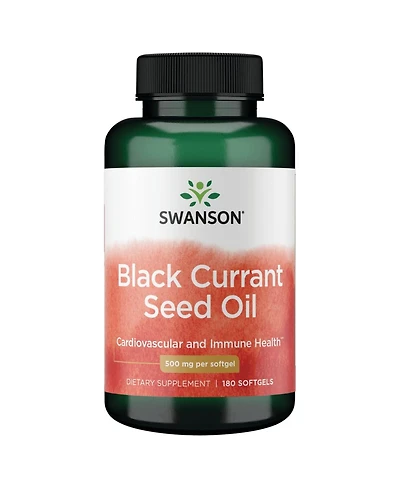 Swanson Black Currant Seed Oil Herbal Supplement for Immune and Heart Health Support - Supports Joint Health