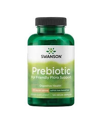 Swanson Prebiotic Capsules, Friendly Flora and Digestive Health, Prebiotic Fiber for Gut and Immune Support, 750 mg, 120 Veggie Capsules, 1 Pack