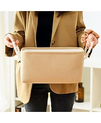 Gnuadz 3pack Storage Bins Canvas Basket Organizer with Handles Gift