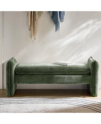 Hulala Home Ella Modern Chenille Fabric Upholstered Bench
