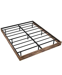 Lucky One Floating Bed Frame with Led Lights, Heavy Duty Metal Platform