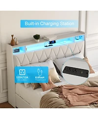 Lucky One Bed Frame with Ergonomic Headboard