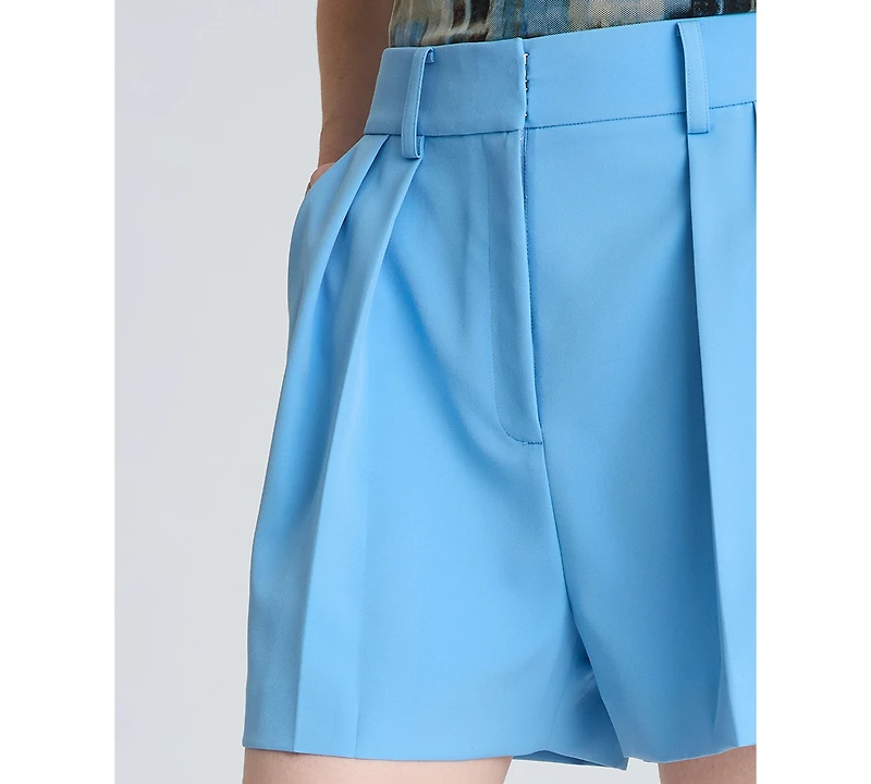 Kenneth Cole Women's High-Rise Pleated Shorts