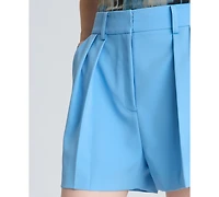 Kenneth Cole Women's High-Rise Pleated Shorts