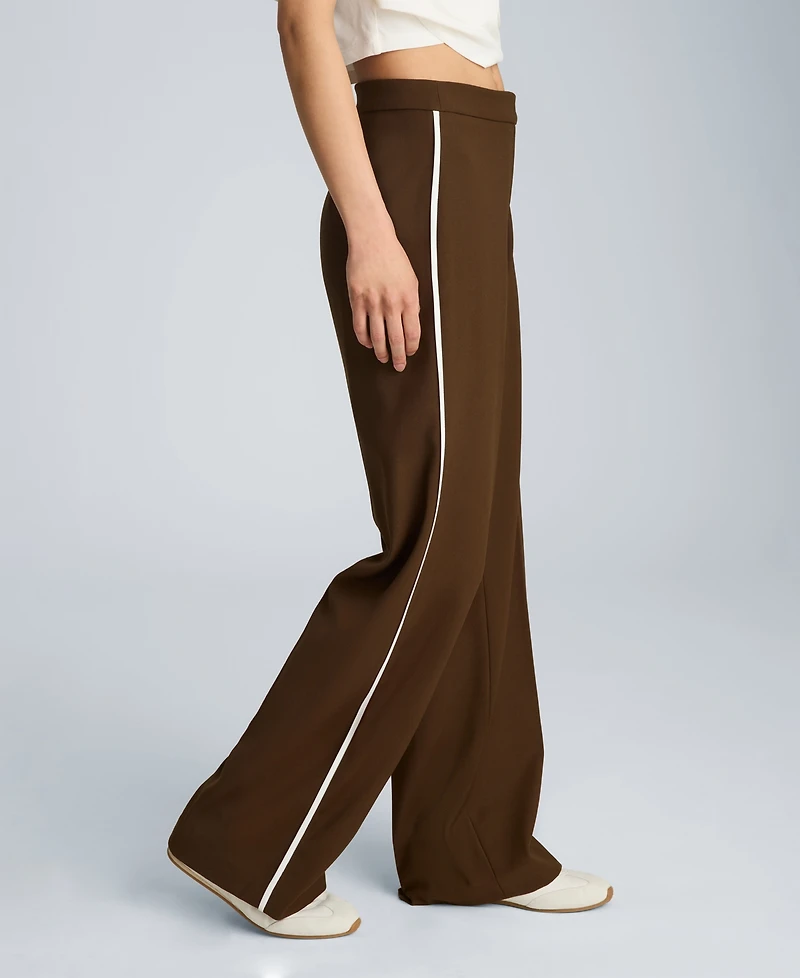 Kenneth Cole Women's High-Rise Side Piping Pants