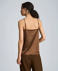 Kenneth Cole Women's Straight Neck Sleeveless Camisole
