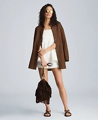 Kenneth Cole Women's Strapless Peplum Top