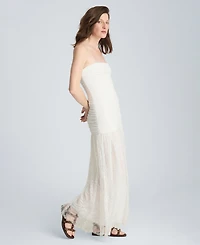 Kenneth Cole Women's Strapless Mesh Maxi Dress
