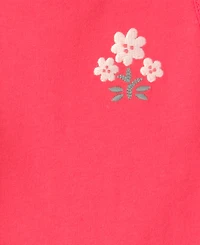 Carter's Baby Girls' Floral Top, Bodysuit and Shorts, 3-Piece Set